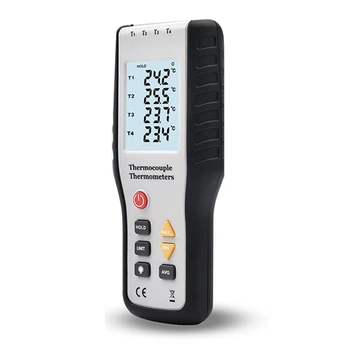 Temas termometresi Dijital Termokupl Sıcaklık Test Cihazı Termometre LCD Ekran C / F Ölçme Araçları HT-9815