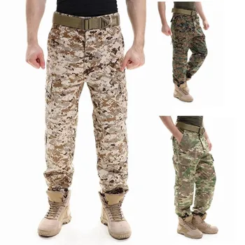 Toptan Yüksek Kalite A-TACS FG ACU CP Siyah Renk Yırtılmaz Pantolon Askeri Üniforma Taktik çöl kamuflajı av pantolonu BDU Tarzı