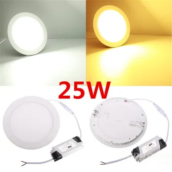 Ultra ince LED panel aydınlatma gömme LED tavan ışık Spot aşağı ışık sürücü ile AC85-265V sıcak beyaz / doğal beyaz / soğuk beyaz