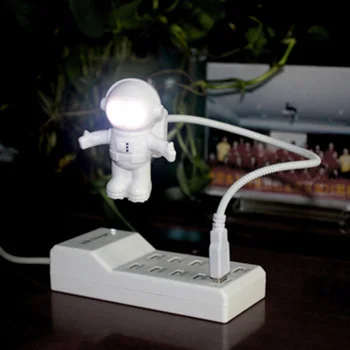 USB kablosuz LED astronot gece lambası yatak odası gece lambası çocuk gece lambası taşınabilir mobil güç bilgisayar arayüzü