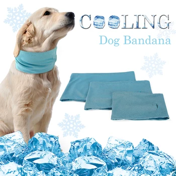 Yaz Köpek Pet Soğutma Bandana Yaka Güneş Çarpması Önleme Köpek Eşarp Buz Soğutma Yaka Küçük Orta Büyük Köpekler için Pitbull