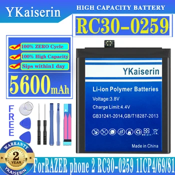 YKaiserin 100 % Yeni 5600mAh Pil Razer Telefon 2 Phone2 RC30-0259 Yedek Piller + Araçları