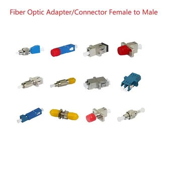 Yüksek kaliteli Kadın Erkek SC / ST / FC / LC UPC / APC Fiber Optik Adaptör / Konnektör Tek / Çok modlu SM 9/125 Hibrid Adaptör